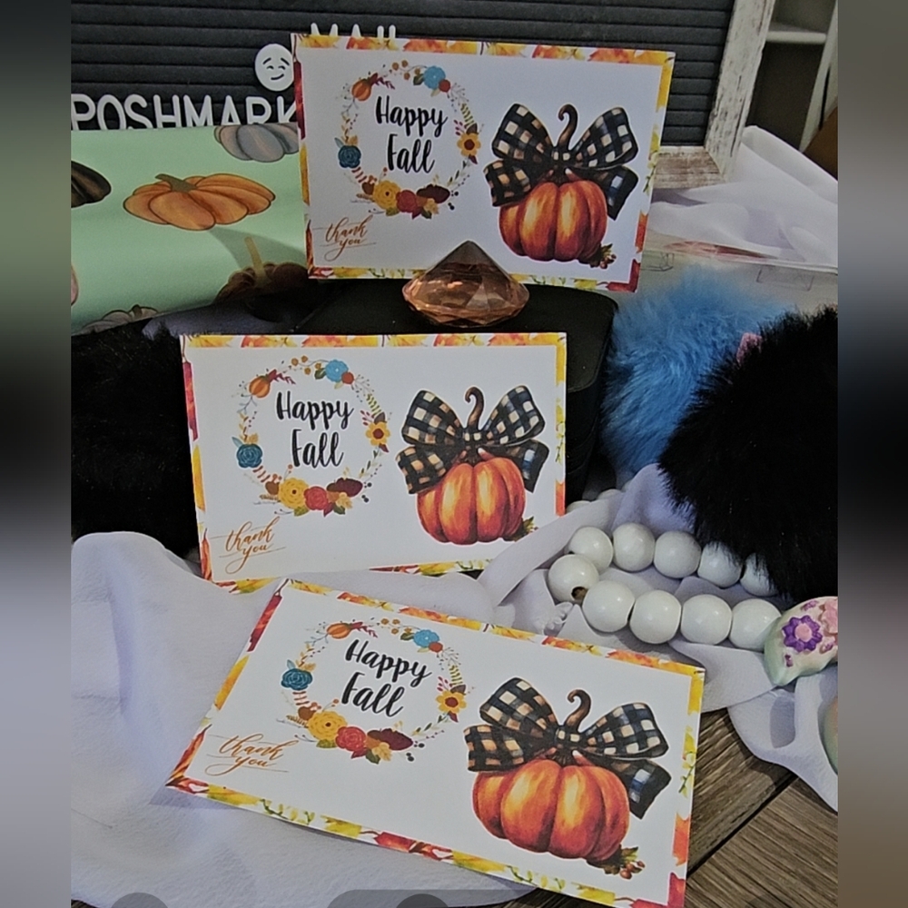 30 ct  Fall cards  ( match up to any poly mailer )
